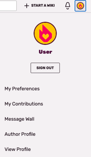 アバター画像にマウスカーソルを合わせることで、簡単に「個人設定」(My Preferences) メニューにアクセスできます。