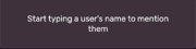 A screenshot showing a drop-down list of users to be selected once the @ symbol is typed.