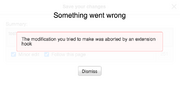 VE error message adoptions