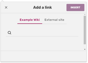 File:Dialogue box for adding inter wiki links.png - Wikimedia Commons