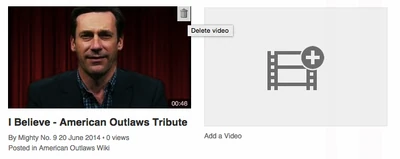 Deleting a video