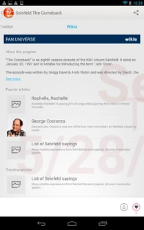 Wikia在TV SideView上的呈现
