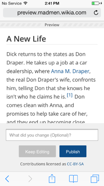 Preview before publishing