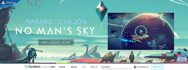 No Man's Sky direct ad