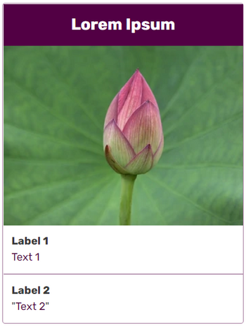 Portable infobox stacked layout