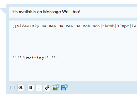 Message Wall in Source Mode