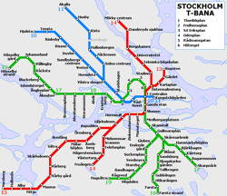 Stockholm metro map