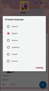 Fandom App Language Selection