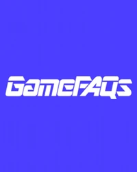 GameFAQs logo in white text centered on a solid blue background.