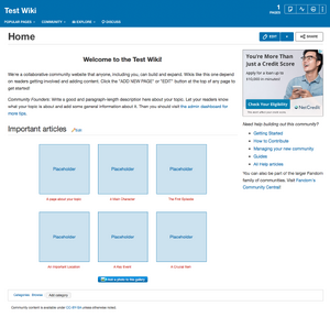 Example Wiki - mainpage