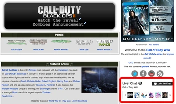 Cod chat entry point