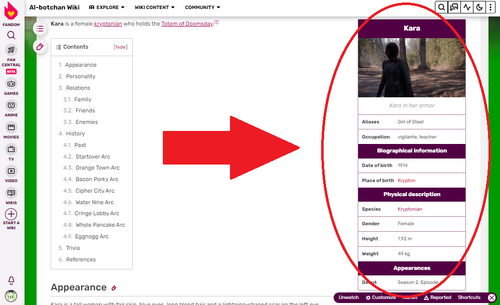 Adding an infobox - step 7