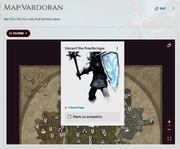 You can use the progress tracking feature, for instance, to mark the bosses you defeat when you're playing a video game.