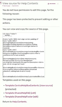View source Help Contents