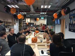 Our Polish office was decked out for Halloween