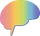 Icon Brain Rainbow LR24