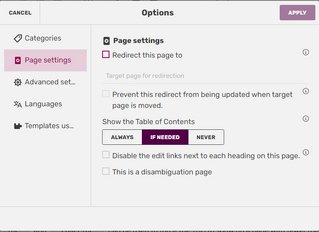 VisualEditor editing TOC