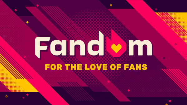 Fandom logo with tagline background