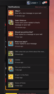 Messagewall-notifications