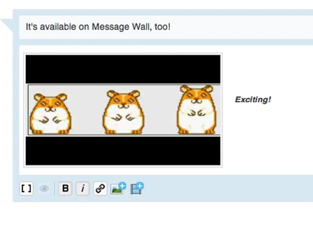 Message Wall in Visual Mode