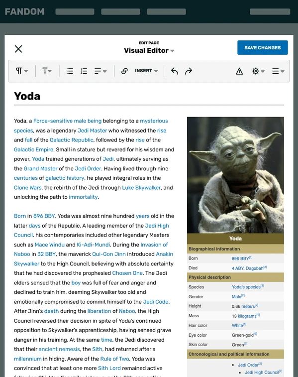 Visual Editor - Tablet Portrait