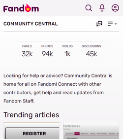 Help:Mobile web, Community Central