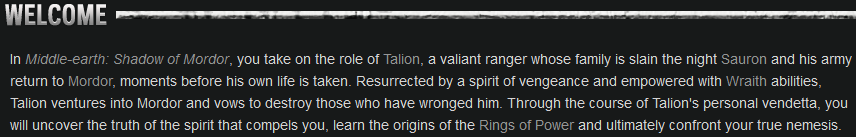 Shadow of Mordor image header