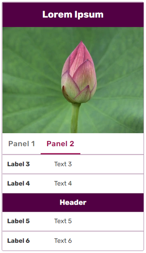 Portable infobox panel