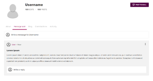 Message Wall example