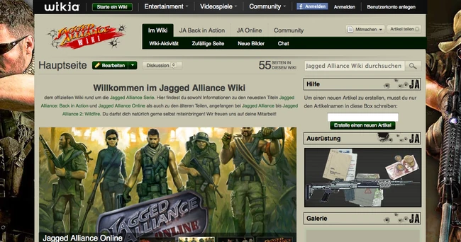 Micha and Johannes made 250 edits and uploaded 63 new images to the German-language Jagged Alliance Wiki