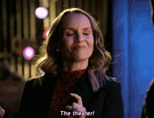 Miss Jenn saying "The Theatre" from High School Musical: The Musical: The Series