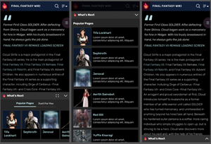 A screenshot mock of Fandom’s upcoming Mobile Drawer experiment.