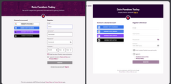 Tech Blog May 2, 2025 - old and new registration form