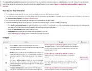 We encourage everyone to review our accessibility checklist.