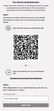 You can activate the 2FA following the instructions in the third section of the Account Settings page.