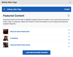 Nội dung nổi bật ở đầu trang