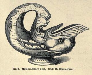 Fig. 8. Majolica Sauce Boat. (Coll. Du Sommerard.)