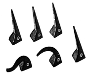 Self Supporting Cones prior to firing (top) and after (bottom)