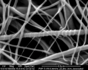 TiO fibers and spirals.