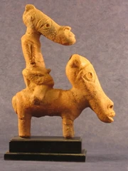 Nok rider and horse53 cm tallAge: 1,400 to 2,000 years