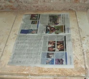 Paperclay002.jpg (45 kB) Sobre yeso, poner unas capas de periódicos.