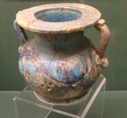 Glazed Roman Period Egyptian pottery vessel REM