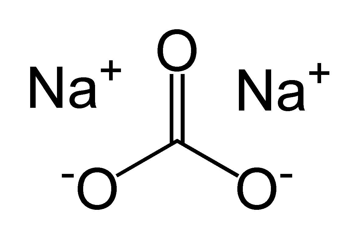 Carbonato De Sodio, Na2CO3, Carbonato De Sodio, Soda De Lavado, Molécula De  Carbonato De Sodio. Es Sal Disódica De Ácido Carbónico, Es Sal De Sodio  Orgánica, Sal De Carbonato. Fórmula Estructural, Modelo