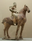 Cernuschi Museum 20060812 139.jpg (2,27 MB) A ceramic cavalryman with a horn, Northern Wei (386–534)