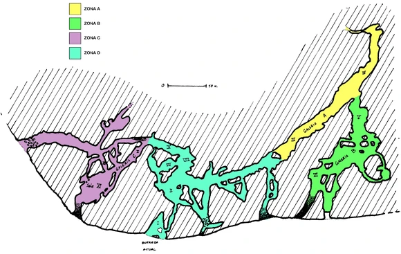 Plano general de la cueva de «La Pasiega»