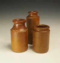 Salt glazed utilitarian containers
