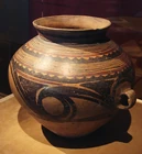 CMOC Treasures of Ancient China exhibit - painted jar.jpg (2,71 MB) Painted jar of the Majiayao culture, Late Neolithic period (3300 - 2200 BC)
