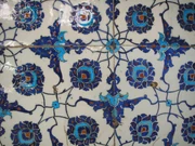 Iznik tiles in the Neo-classical Enderûn Library in the 