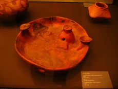 Pottery figure representing a Trypillian house. Exposed at National Museum of Warsaw from April 15th to June 29th 2008 on a temporary exhibition titled "Ukraine to the world