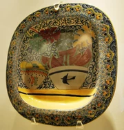 Talavera serving dish on display at the .